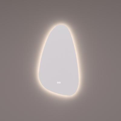 Spiegel Hipp Design SPV 13601 Organisch 45x80 cm Met Verlichting Incl. Spiegelverwarming