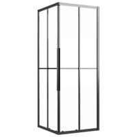 VidaXL Douchecabine 70x70x180 cm mat esg zwart - thumbnail