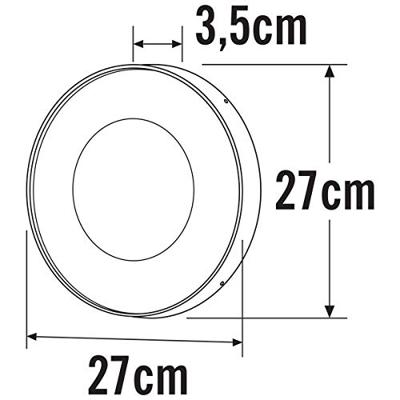 Wandlamp Konstsmide Carrara 7985-250 mat wit round 27cm remote control, vandalismebestendig glas - thumbnail