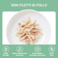 SCHESIR Chicken with ham in jelly - nat kattenvoer - 70g - thumbnail