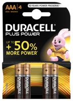 Duracell plus power aaa batterij 4 stuks - thumbnail