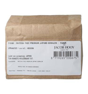 Jacob Hooy Matcha thee Japans gemalen 250 Gram