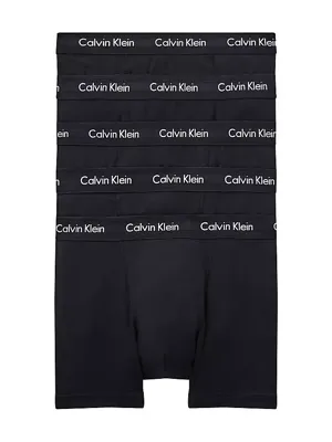 Calvin Klein 5-Pack Trunks - Katoenen multipack Boxershorts heren korte pijpjes - Voordeelverpakking