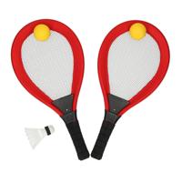 Soft Tennis- en Badmintonset Kleur - thumbnail