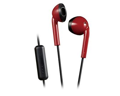 JVC HA-F19M-RB-E oordopjes met headsetfunctie (kleur rood x zwart)