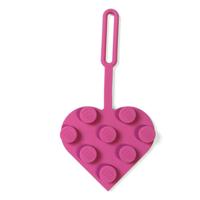 LEGO Minifigures Luggage tag Heart Rosa 10 cm - thumbnail