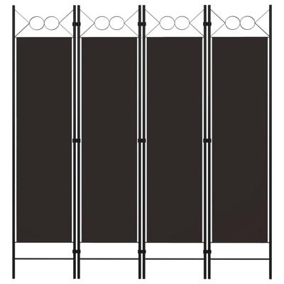 VidaXL Kamerscherm met 4 panelen 160x180 cm bruin VidaXL Kamerscherm met 4 panelen 160x180 cm bruin