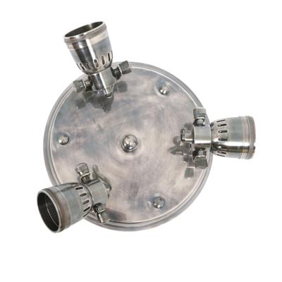 Messing Plafonniere Westham Antiek Zilver