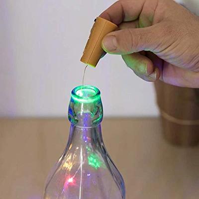 Wijnfles lampje - Gekleurde ledlampjes
