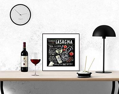Kunstdruk Lily and Val - Classic Lasagna 30x30cm