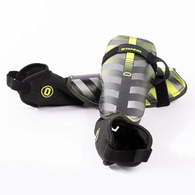 Stanno 482121 Liga IV Shin Guards - Black-Neon Yellow - L