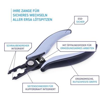 Ersa 3ZT00164 + 422 Tang (l x b) 180 mm x 120 mm 1 stuk(s)