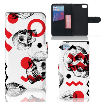 Telefoonhoesje met Naam iPhone 7 | 8 | SE (2020) | SE (2022) Skull Red Telefoonhoesje met Naam iPhone 7 | 8 | SE (2020) | SE (2022) Skull Red