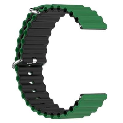 Ocean Style bandje - Groen / zwart - Garmin Vivoactive 6 / Vivoactive 5 / Vivoactive 3 Ocean Style bandje - Groen / zwart - Garmin Vivoactive 6 / Vivoactive 5 / Vivoactive 3