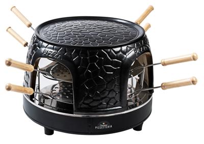 Bestron APD800Z Pizzetteria voor 8 Personen Zwart