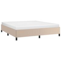 Bedframe kunstleer cappuccinokleurig 160x200 cm - thumbnail
