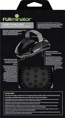 FURminator - rubberen borstel voor honden en paarden - L