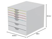 Durable VARICOLOR® MIX 7 762727 Ladebox Grijs DIN A4 Aantal lades: 7 - thumbnail