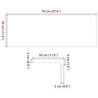 VidaXL Traptreden 8 st 70x30x2 cm onbehandeld massief eikenhout - thumbnail
