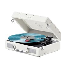 Vinyl draaitafel - MIXX - Revival 55 - Ingebouwde stereoluidsprekers - 3 snelheden - Bluetooth - RCA-uitgang - Crème - thumbnail