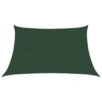 Zonnezeil 160 g/m 3/4x2 m HDPE donkergroen - thumbnail