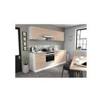 Oslo bovenste kast 1 deur - Decor Chene Jackson - L 60 x D 36 x H 58 cm - thumbnail