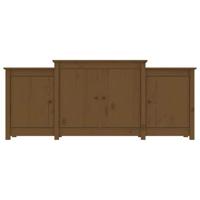 Dressoir 164x37x68 cm massief grenenhout honingbruin - thumbnail