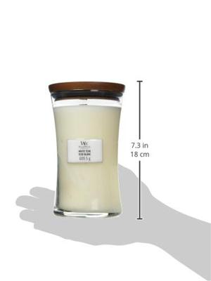 Woodwick White Teak Large Candle - thumbnail