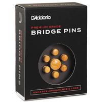 D&apos;Addario PWPS6 Wood Bridge Pins Boxwood brugpinnen (set van 6) - thumbnail