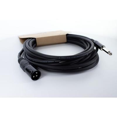 Cordial EM 5 MP XLR Verbindingskabel [1x XLR-stekker 3-polig - 1x Jackplug male 6,3 mm (mono)] Zwart