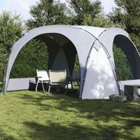 Partytent waterdicht wit en grijs - thumbnail
