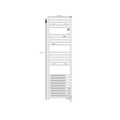 Go by Van Marcke Doris elektrische handdoekradiator 159x50cm 1750 watt met ventilator en digitaal bedieningspaneel wit 851128 Go by Van Marcke Doris elektrische handdoekradiator 159x50cm 1750 watt met ventilator en digitaal bedieningspaneel wit 851128