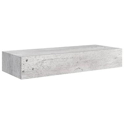 VidaXL Wandschap met lade 60x23,5x10 cm mdf betongrijs