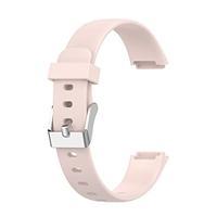 Fitbit Luxe - Sportbandje met gesp - Maat: Large - Licht roze - thumbnail