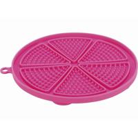 TRIXIE LICK'N'SNACK MAT MET ZUIGNAPPEN SILICONEN ROZE 18 CM - thumbnail