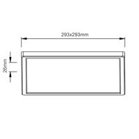 Brilliant PlafondlampMilton 29,5 x 29,5cm zwart - G99876A76 - thumbnail