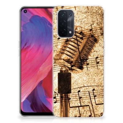 OPPO A74 5G | A54 5G | Siliconen hoesje | met foto Bladmuziek