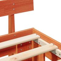 Bedframe met hoofdeinde Bruin 75 x 190 cm Massief grenenhout - thumbnail