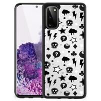 Mobiel Case Samsung Galaxy S20 Silver Punk - thumbnail
