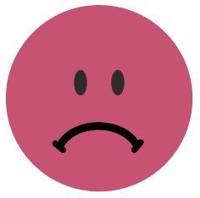 Avery rating dots, diameter 19 mm, rol met 250 stuks, smiley, rood - thumbnail