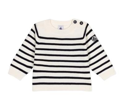 Gebreide trui PETIT BATEAU blauw, gestreept Gebreide trui PETIT BATEAU blauw, gestreept