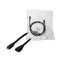 LogiLink CU0121 USB-kabel USB 2.0 USB-micro-B stekker, USB-micro-B bus 1.00 m Zwart - thumbnail