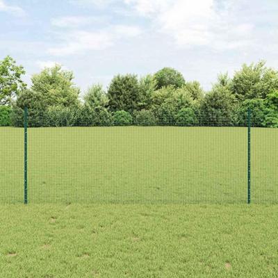 VidaXL Hek met paal groen 1 x 10 m staal