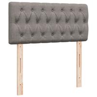 Boxspring met matras stof taupe 90x200 cm - thumbnail