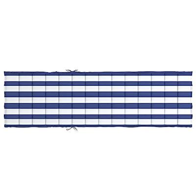 Ligbedkussen gestreept oxford stof blauw en wit Ligbedkussen gestreept oxford stof blauw en wit