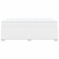 Boxspring met matras kunstleer wit 160x200 cm - thumbnail