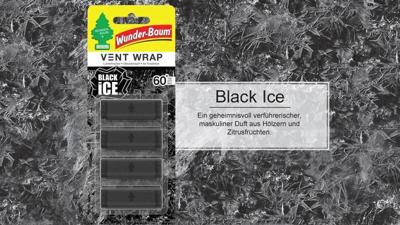Wunder-Baum Geurbomen luchtverfrisser "vent wrap air freshener vent black vent wrap