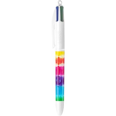 Bic Colours Decors, 4-kleurenbalpen, medium, klassieke inktkleuren, doos van 8 stuks - thumbnail