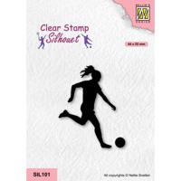 Nellie's Choice • silhouet clear stempels sports serie women football - thumbnail