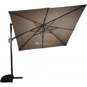 Zweefparasol Virgoflex Vierkant 3x3m - Taupe